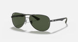 Ray-Ban Carbon Fibre Unisex Lifestyle Pilot Sunglasses