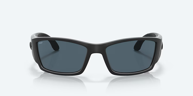 Costa del Mar Corbina Men Fishing Polarized Sunglasses Blackout Grey Mirror front